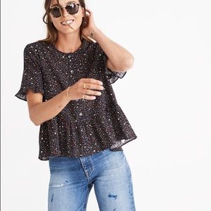 Madewell Peplum Star Blouse